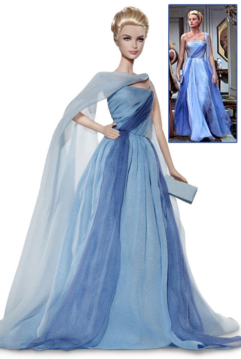 Grace Kelly blue dress How to catch a thief Barbie