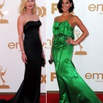 Gretchen Mol Olivia Munn Emmy Awards 2011 Red Carpet