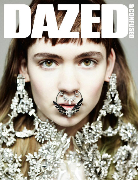 Grimes Dazed and Confused by Hedi Slimane April 2012 cover