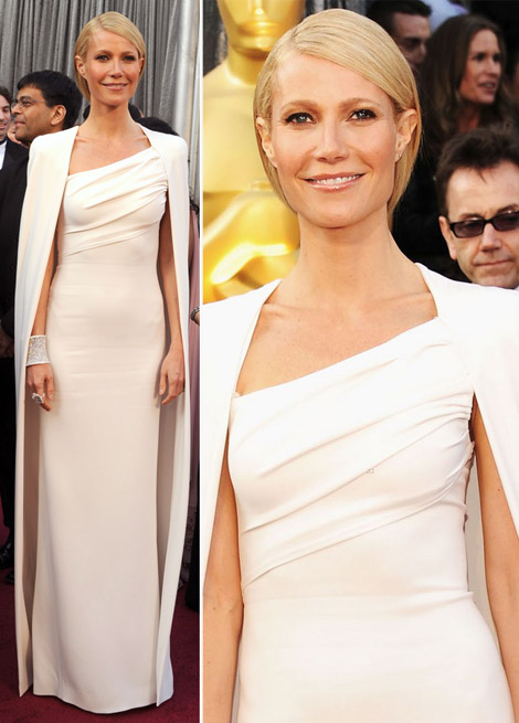 Gwyneth Paltrow In Tom Ford White Dress For 2012 Oscars