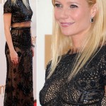 Gwyneth Paltrow cropped top black Pucci dress 2011 Emmys