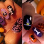 Halloween decorated nails