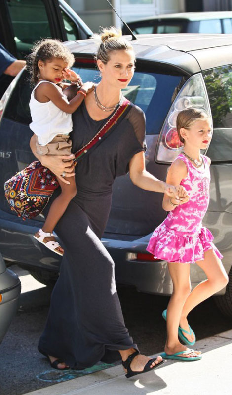 Heidi Klum’s Daughters Wear The Same Lipstick As Their Mother