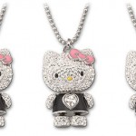 Hello Kitty Swarovski crystals necklace pendant