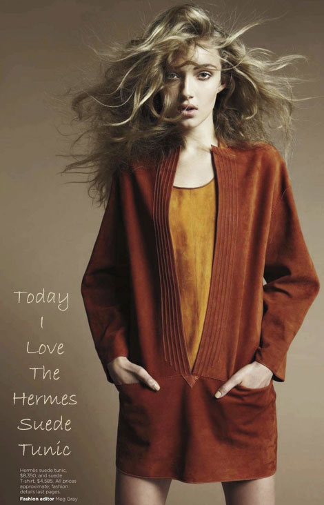 Favorite Summer Dress: Hermes Suede Tunic