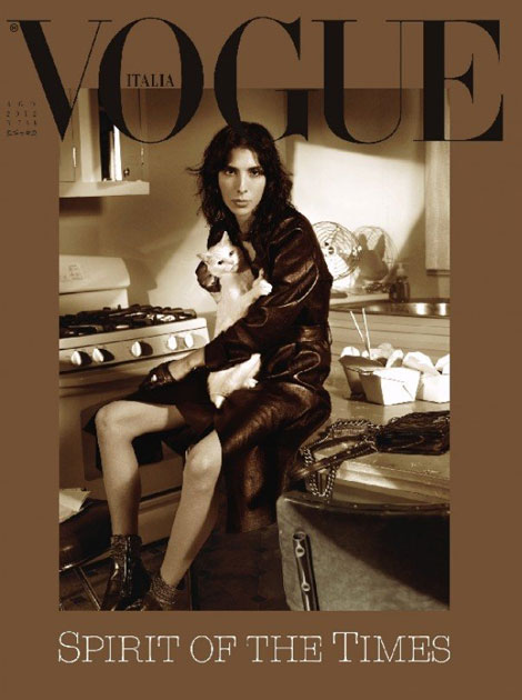 Jamie Bochert Vogue Italia August 2012 cover