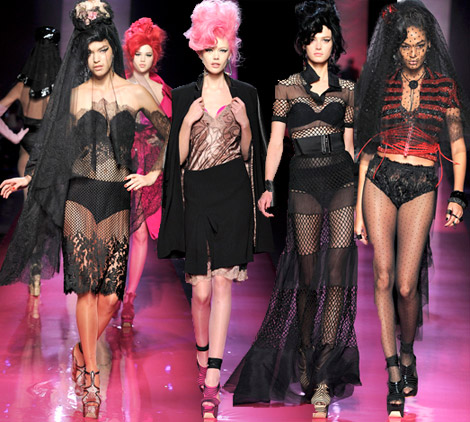 Jean Paul Gaultier Spring 2012 couture Amy Winehouse inspired collection