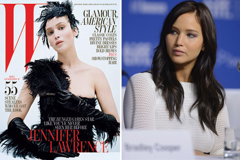 Jennifer Lawrence’s Silver Linings Playbook W October 2012 Cover!