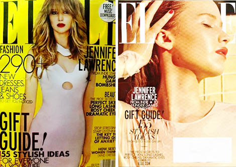 Jennifer Lawrence Covers Elle US December 2012