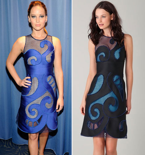 Jennifer Lawrence dress for less