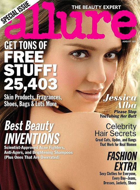 Jessica Alba Allure August 2011 cover