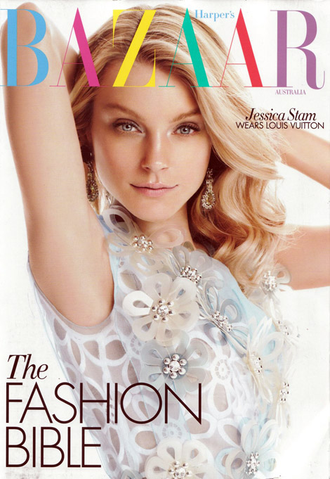 Jessica Stam Harper s Bazaar Australia March 2012 cover
