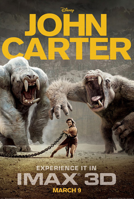 John Carter the movie ad poster