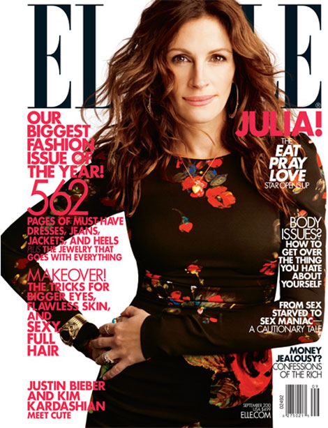 Julia Roberts Elle September 2010 cover