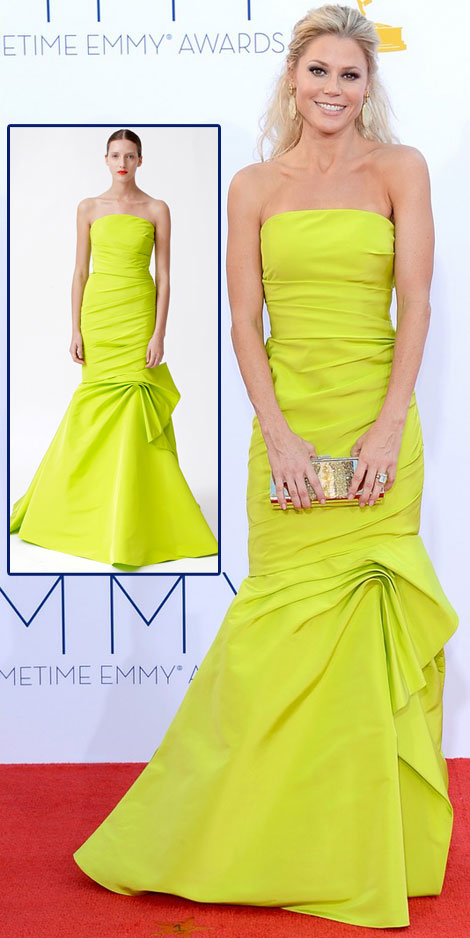 Julie Bowen Monique Lhuillier Yellow Dress 2012 Emmy Awards