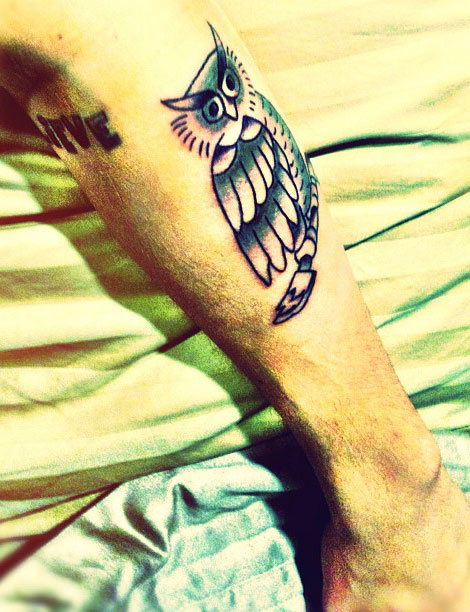 Justin Bieber’s New Tattoo: An Owl