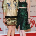 Karen Elson with Tabitha Simmons CFDA 2012 Red Carpet