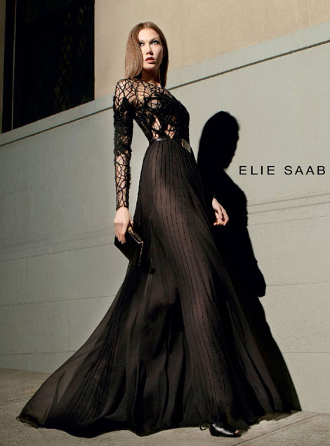 Karlie Kloss Elie Saab fall 2012 ad campaign