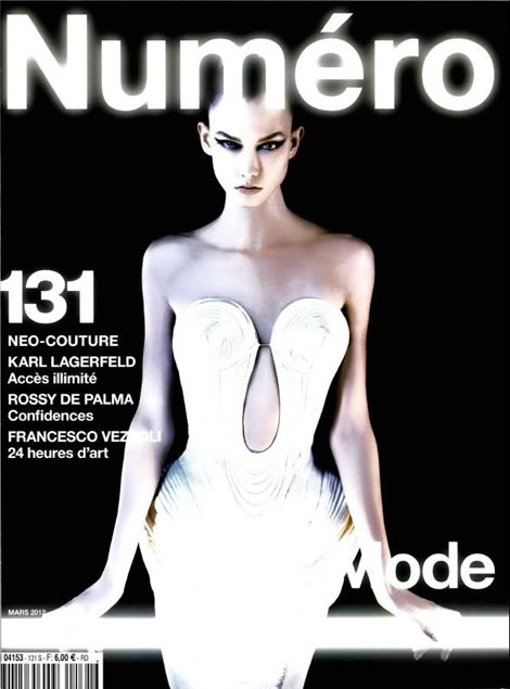 Karlie Kloss Numero March cover by Lagerfeld