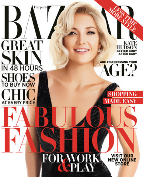 Kate Hudson Returns: Harper’s Bazaar October 2012