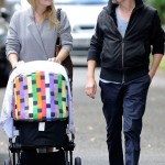 Kate Hudson Matt Bellamy out with their baby Missoni stroller