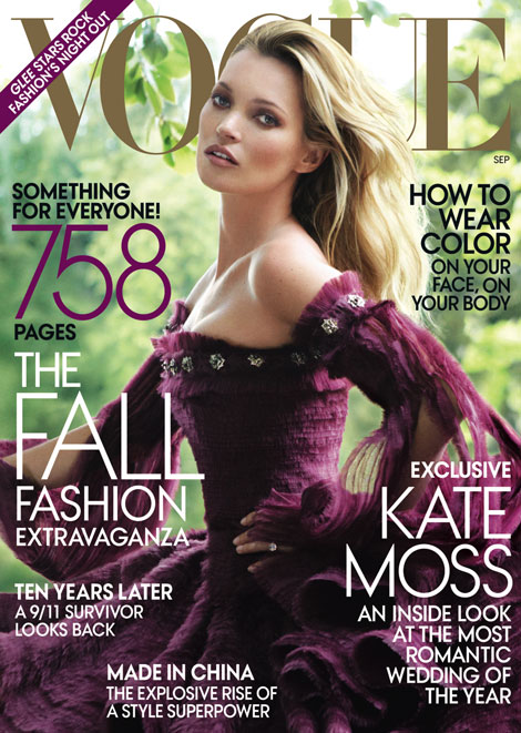 Kate Moss Vogue September 2011 cover