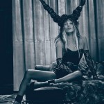 Kate Moss W Magazine March 2012 evil horns