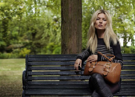 Kate Moss ad campaign Longchamp fall 2011