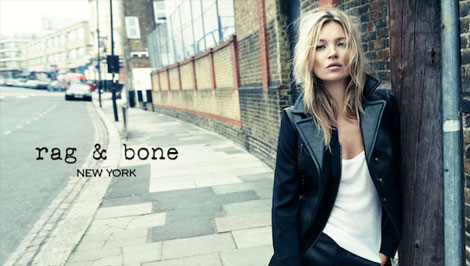 Kate Moss looks great in Rag and Bone fall 2012 campaign