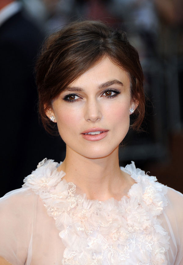 Keira Knightley makeup and jewelry for Anna Karenina premiere