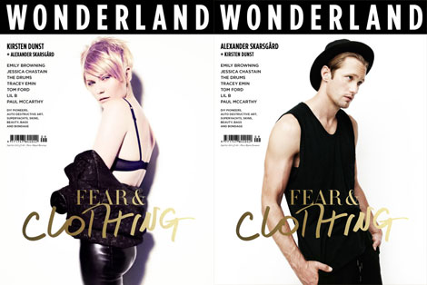 Kirsten Dunst Alexander Skarskard Wonderland September 2011 covers
