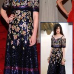 Kirsten Dunst sequined floral Chanel Couture dress Met Gala 2011