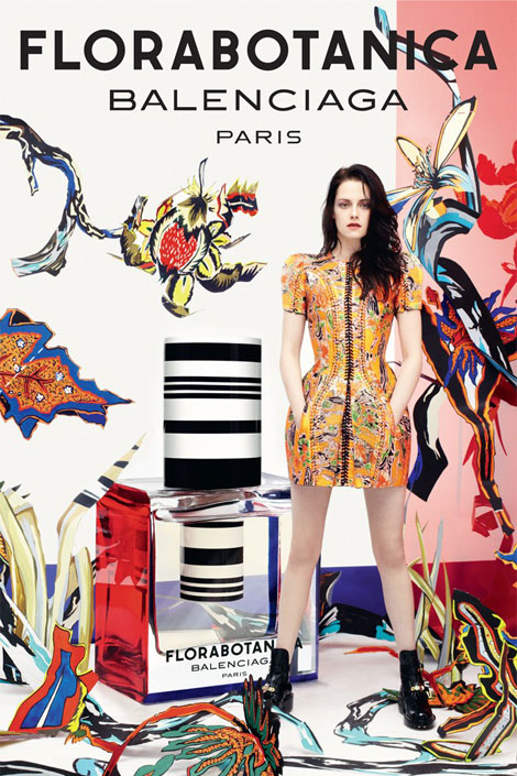 Kristen Stewart Balenciaga Florabotanica perfume ad campaign