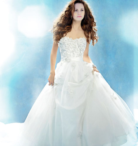 Kristen Stewart Bella Swan wedding dress imagined