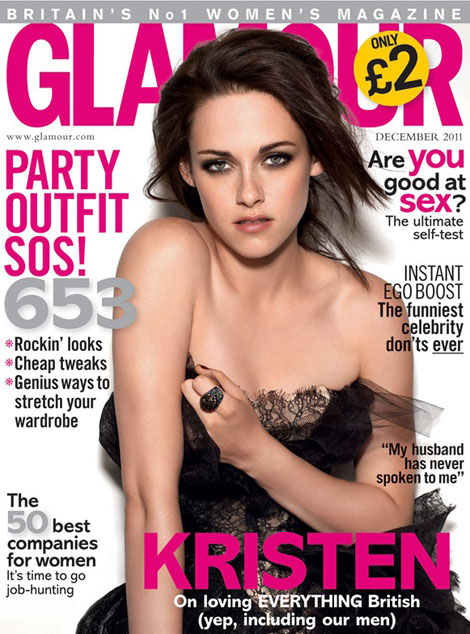 Kristen Stewart Glamour UK December 2011 second cover