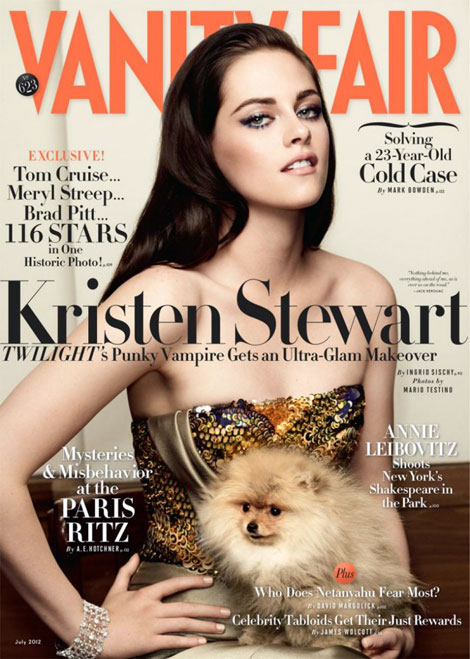 Kristen Stewart Vanity Fair July 2012 cover