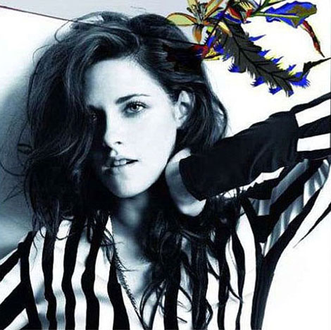 Kristen Stewart new Balenciaga Florabotanica ad campaign image
