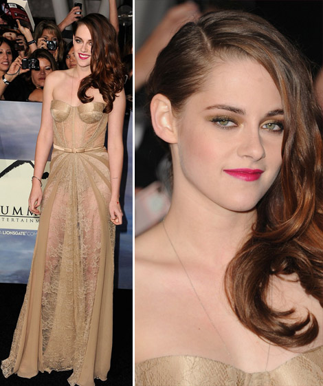 Kristen Stewart s See through dress Twilight premiere
