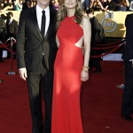 Kyra Sedwick red dress 2012 SAG Awards Kevin Bacon