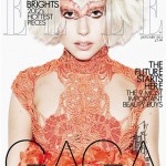 Lady Gaga Elle UK January 2012 cover in McQueen