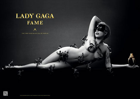 Lady Gaga Fame perfume ad campaign