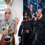 Lady Gaga MTV VMA 2010 trophies