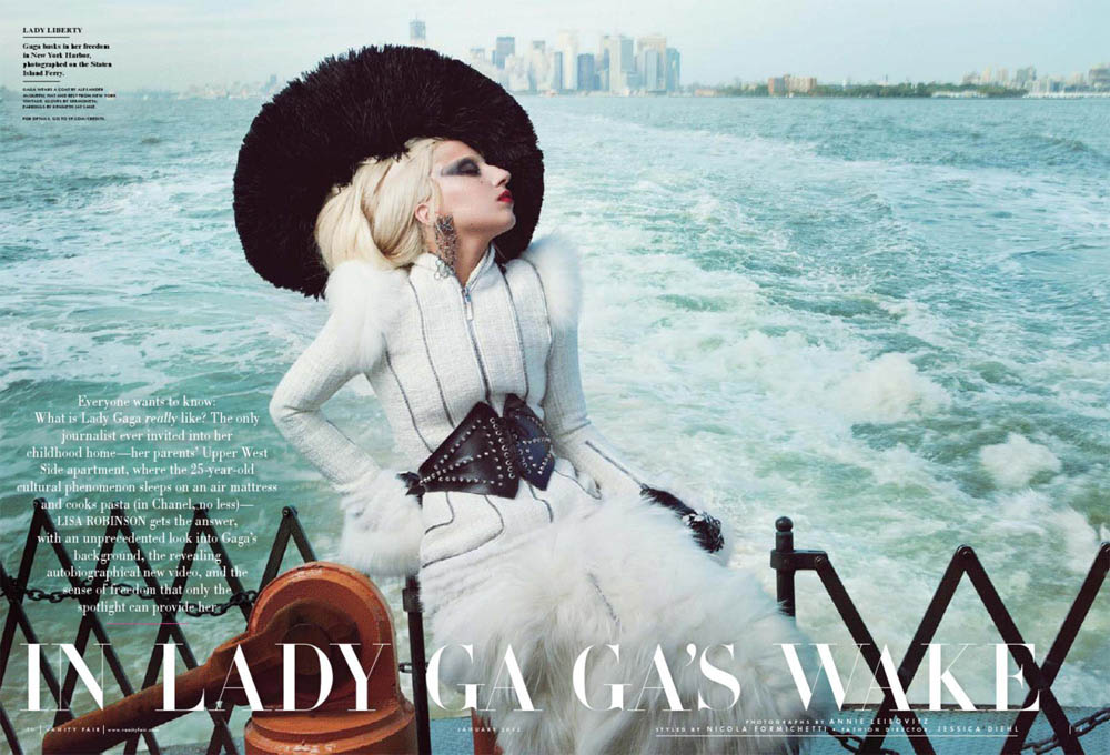 Lady Gaga Vanity Fair beautiful boat picture