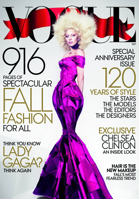 Lady Gaga Vogue September 2012 cover