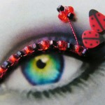 Ladybug eyelashes jewelry