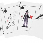 Lanvin Faces Playing Cards black