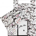 Lanvin Faces Playing Cards paper bag print