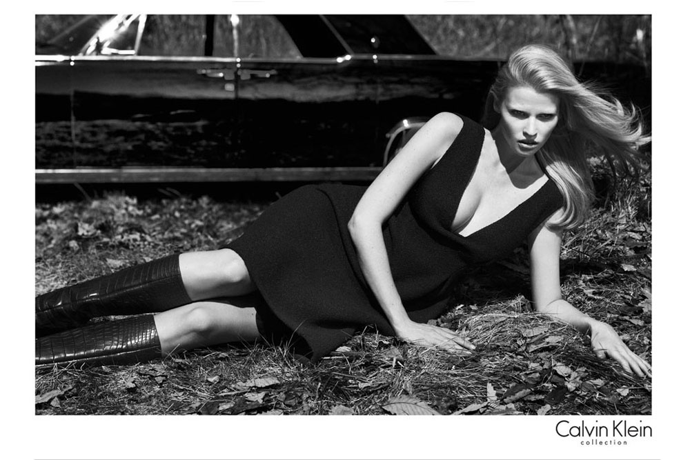 Lara Stone Calvin Klein Fall Winter 2012 2013 ad campaign