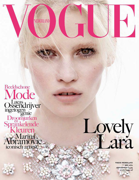 Lara Stone Vogue Netherlands May 2012 cover