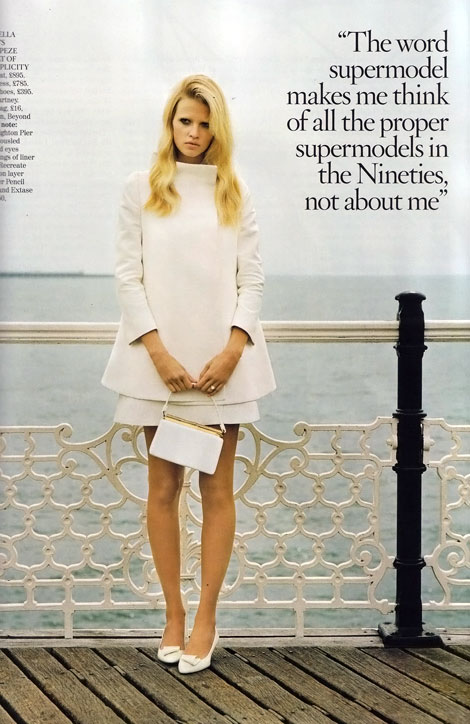 Lara Stone’s Vogue UK November 2010 (+ December 2009)